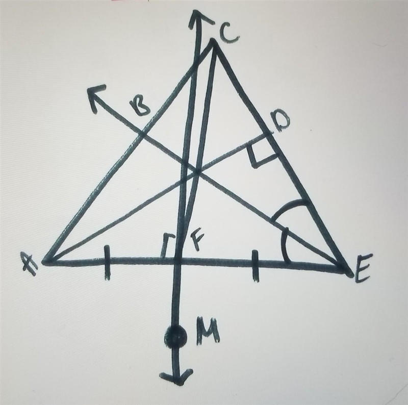 How do you name the median of this triangle?​-example-1