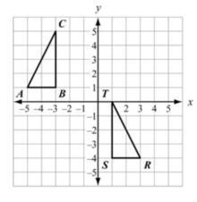 Which sequence of transformations maps ΔABC onto ΔRST?-example-1