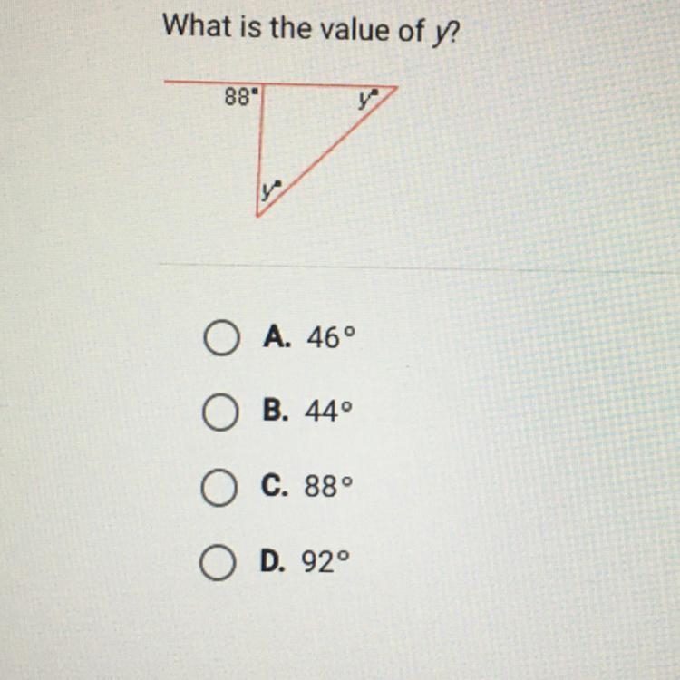 What is the value of y? 88 need help-example-1