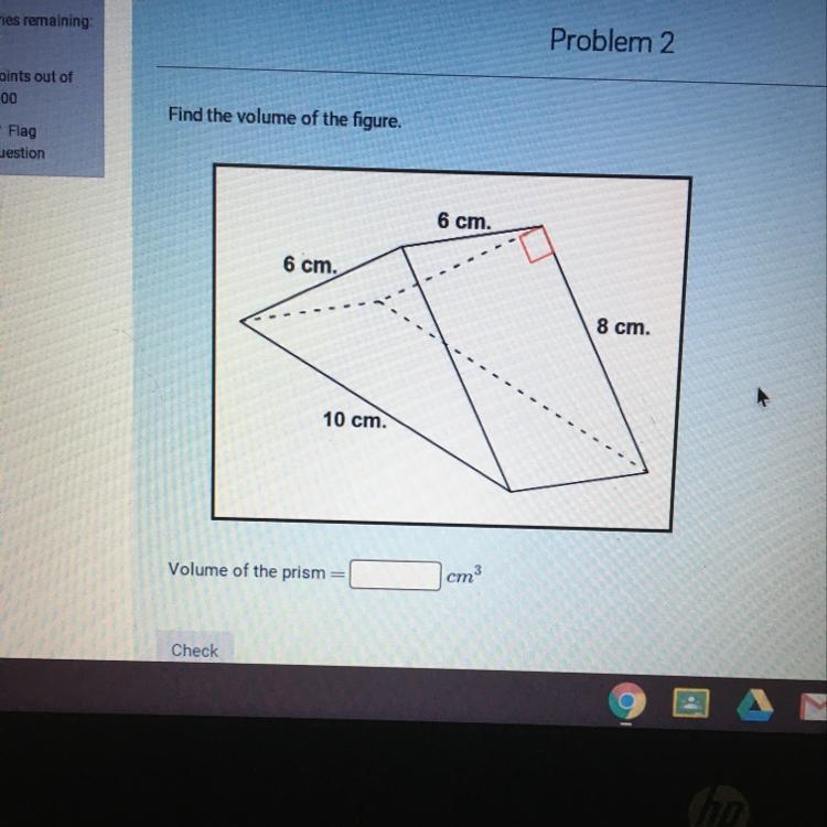 Find the volume of the figure.-example-1