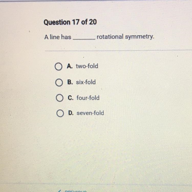 A line has____rotational symmetry,-example-1