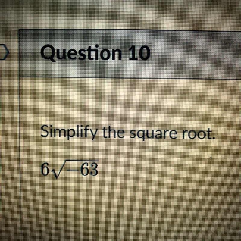 Simplify the square root. 6-63-example-1