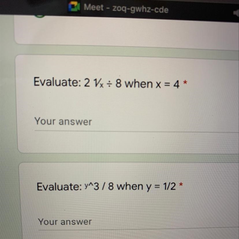 Evaluate: 21x: 8 when x = 4*-example-1