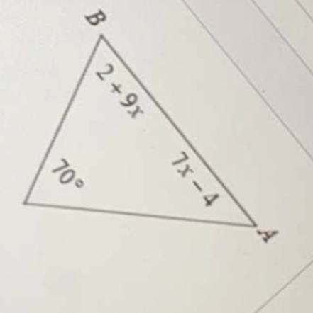 I need help finding the value of x and the measure of each angle-example-1