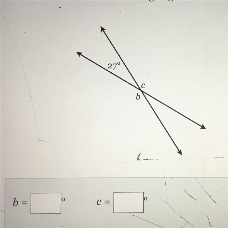 Find the measure of the missing angles.-example-1