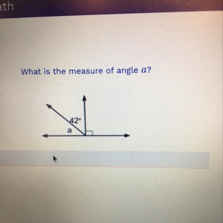 What is the measure of angle a-example-1