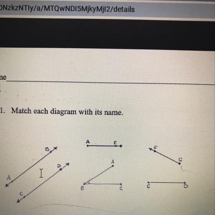 1. Match each diagram with its name. A B-example-1