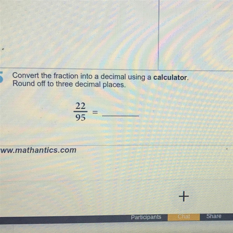 Convert the fraction into a decimal using a calculator. Round off to three decimal-example-1