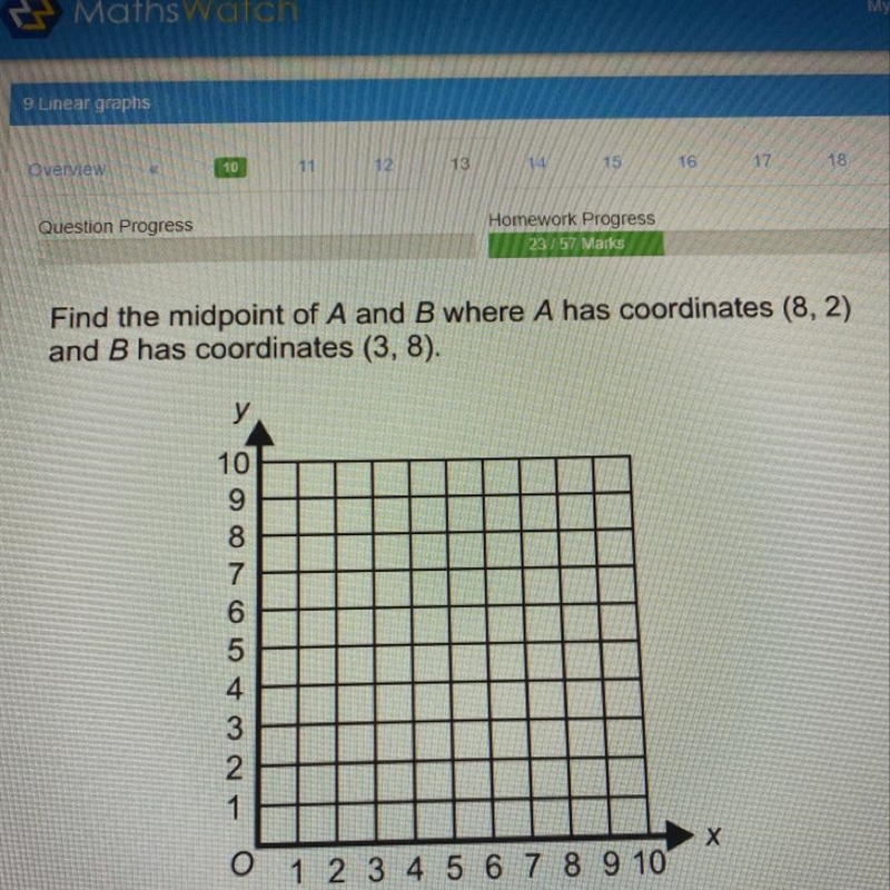 Find the mid points of a and b where a has coordinates (8,2) and b has coordinates-example-1