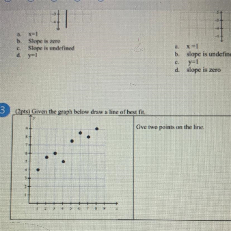 HELP ASAP, ILL GIVE BRAINLIET BUT PLEASE BE RIGHT Given the graph below draw a line-example-1