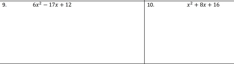 Please factor these two equations.-example-1