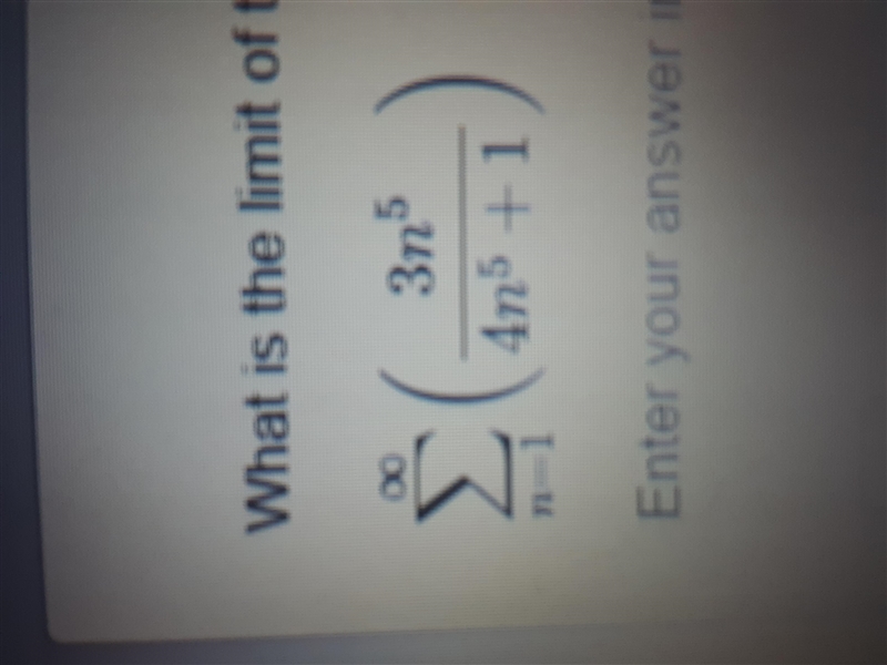 40 points!! What is the limit of the infinite series?-example-1