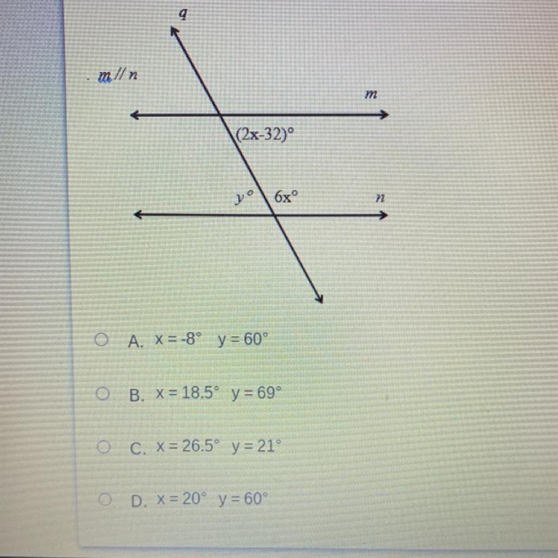 Find the value of x and y.-example-1