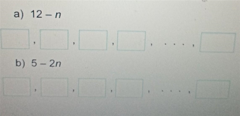 For each sequence, find the first 4 terms and the 10th term. ​-example-1