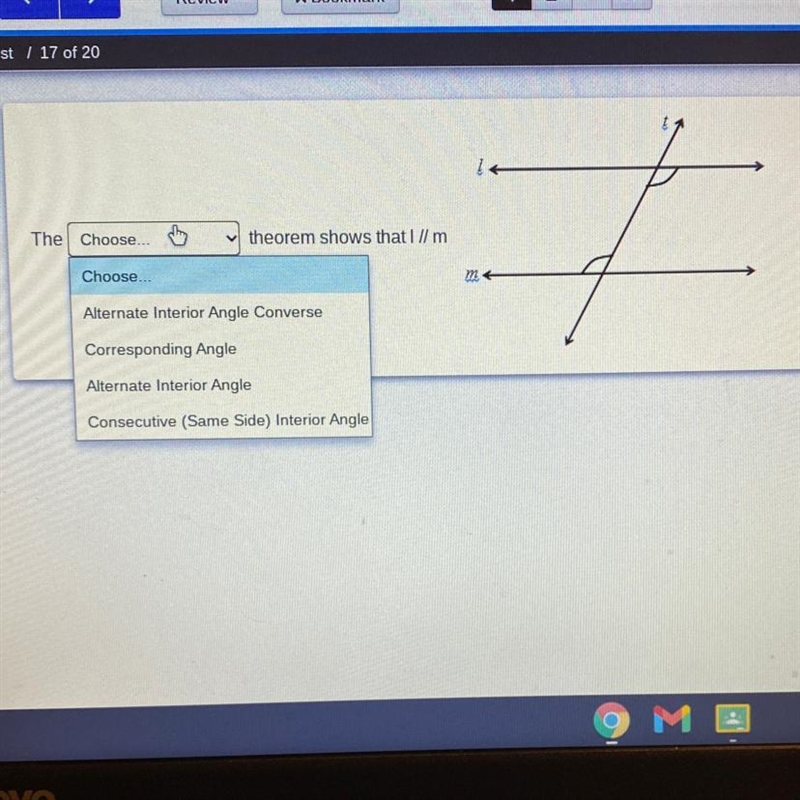 What theorem shows that l // m-example-1