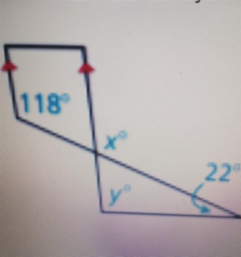 HELP ASAP!! Solve for x and y. ​-example-1