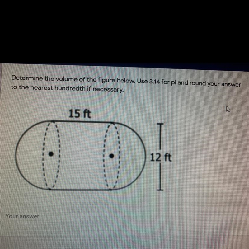 The volume of the figure below-example-1