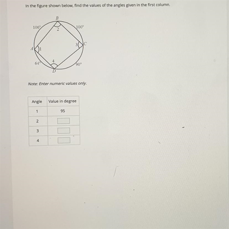 Simple problem 1=95 2=? 3=? 4=?-example-1