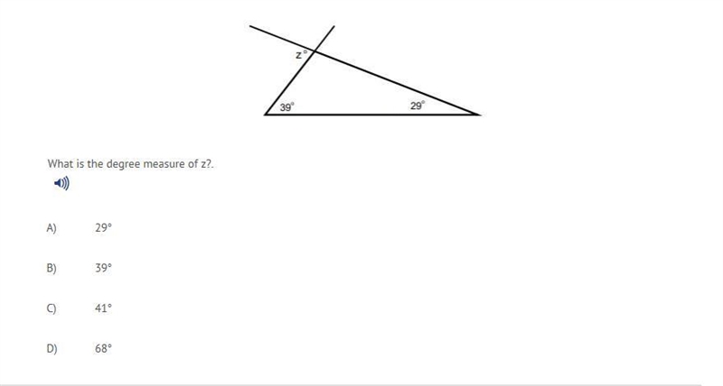 What is the degree measure of z?.-example-1