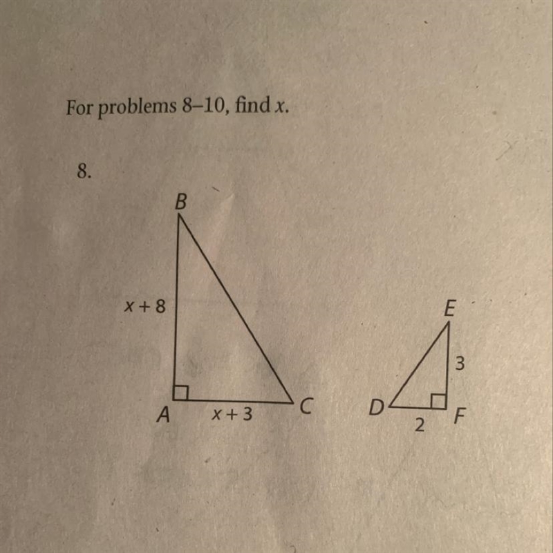 Can you find x I don’t know how.-example-1