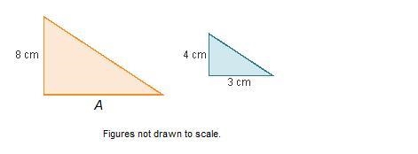 What is the length of side A in centimeters?-example-1