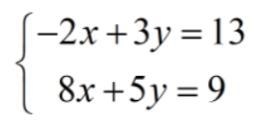 Help!!!!! Using the elimination method, what can you multiply the first equation by-example-1