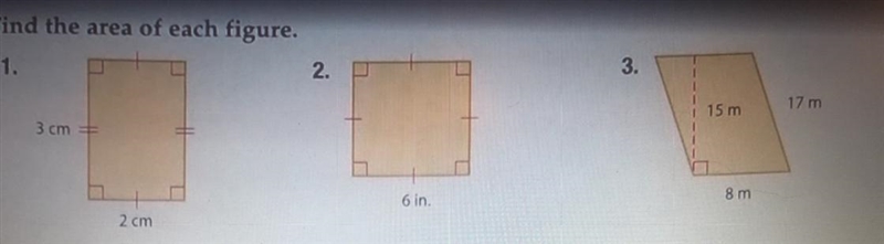 Find the area of each figure.-example-1