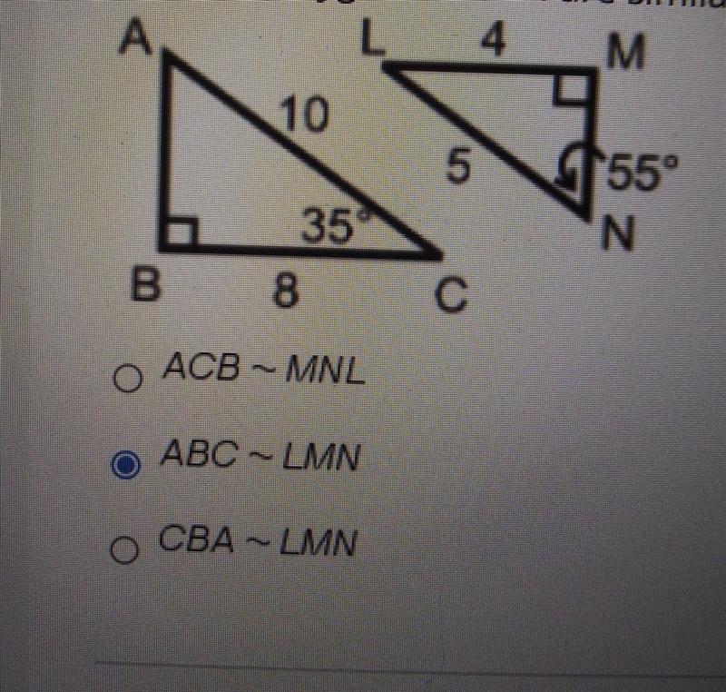 Two polygons are similar. What is the correct similarity statement? ​-example-1