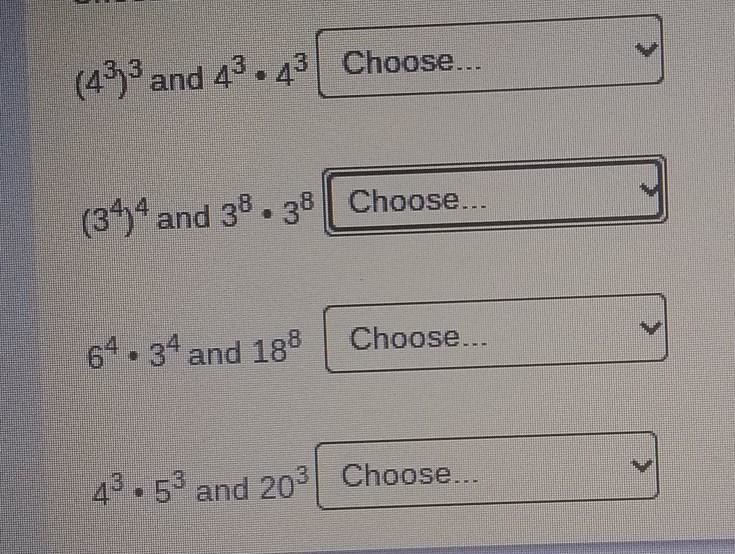 Choose yes or no to tell the expression are equivalent.​-example-1