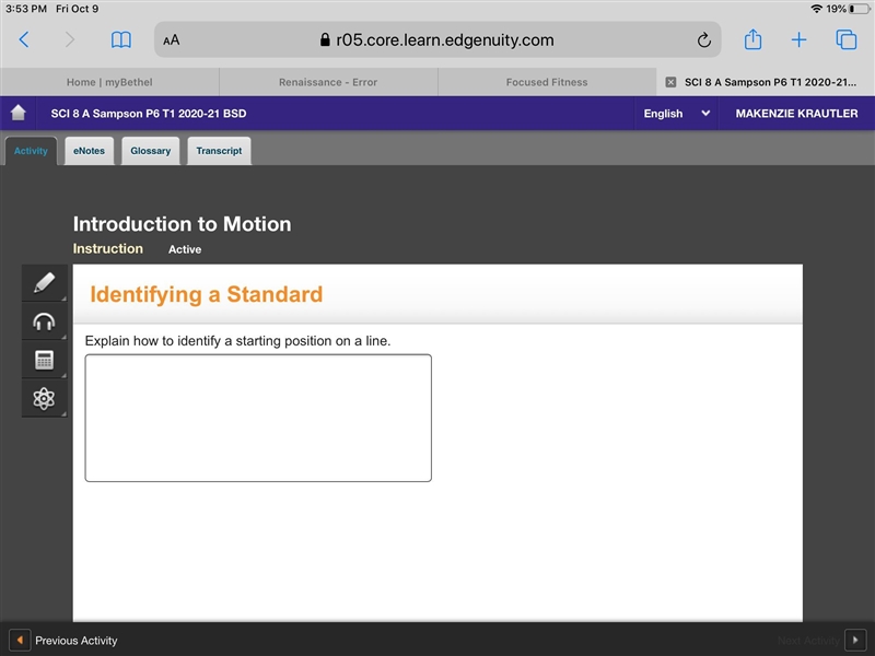 Explain how to identify a starting position on a line.-example-1