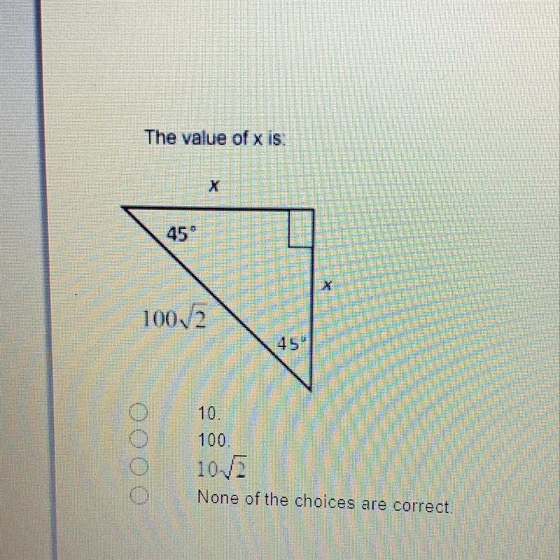 Please help find the value of x please:)-example-1