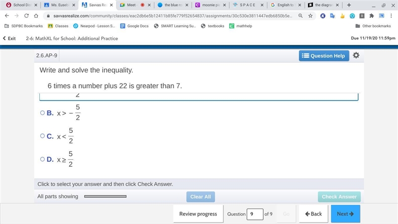 Part 9 math problem 10th grade work-example-1