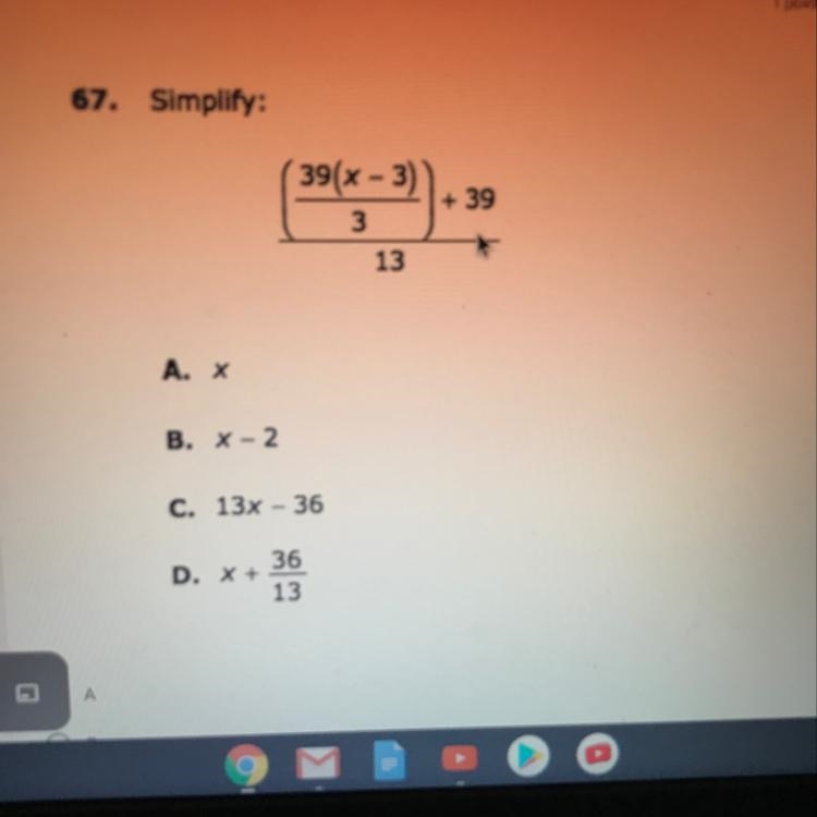 Please help me simplify this equation-example-1