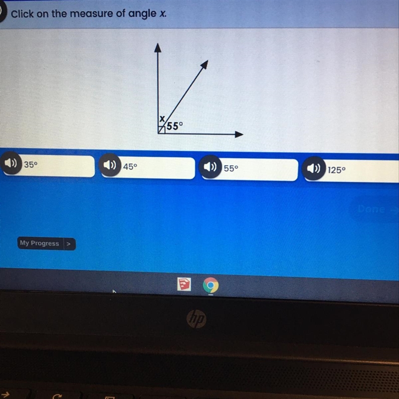 Last Question! What is the measure of angle? Worth 20 points!-example-1