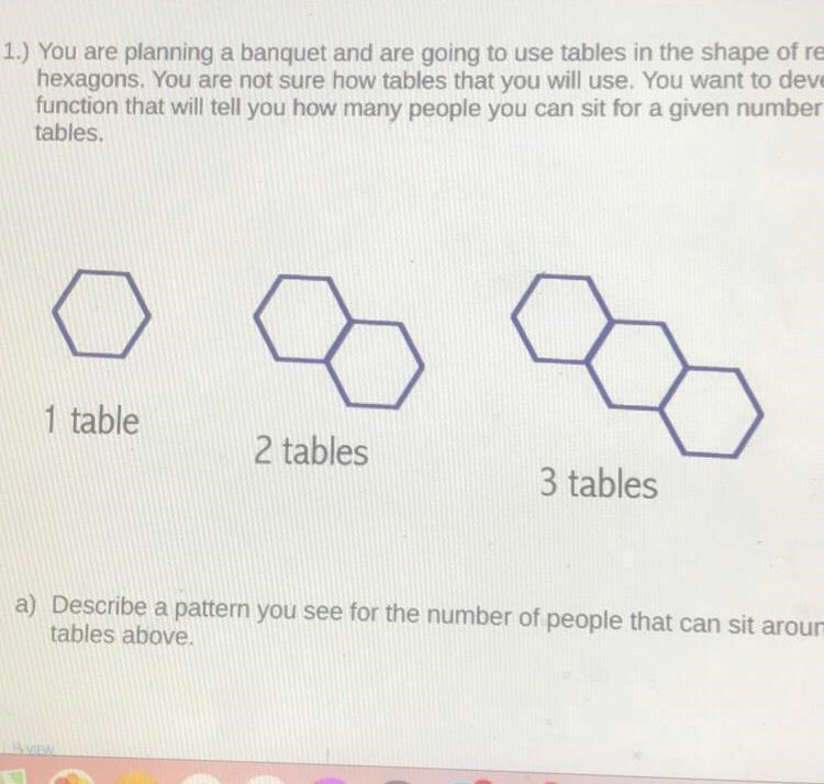 PLZZZZ HELP ILY 1.) You are planning a banquet and are going to use tables in the-example-1