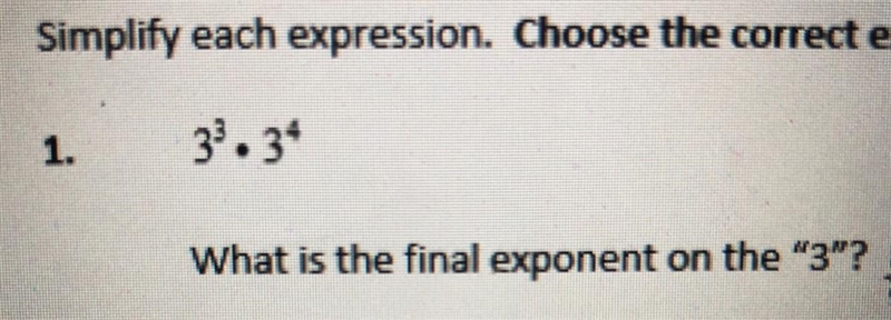 Please I need help please find the exponent for “3”-example-1