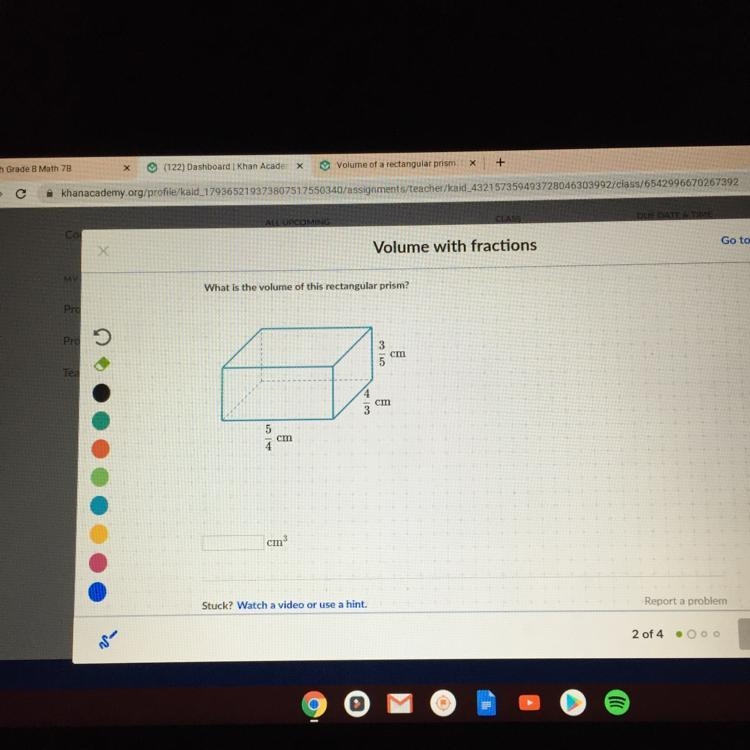 What is the volume of the following rectangular prism-example-1