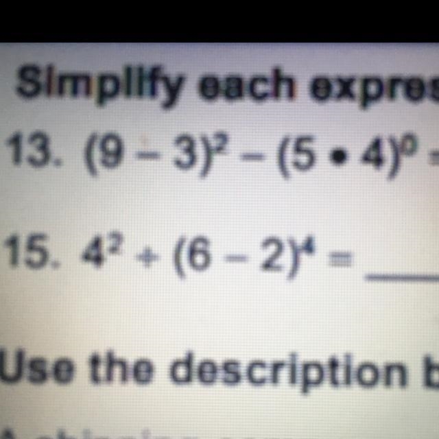 Simplify each expression number 13 only-example-1