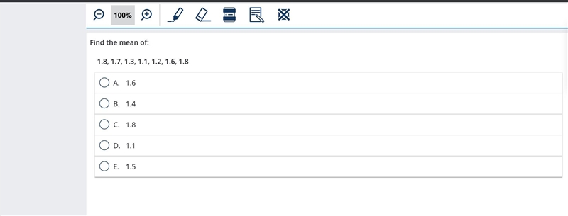 Find the mean of: 1.8,1.7,1.3,1.1,1.2,1.6,1.8-example-1