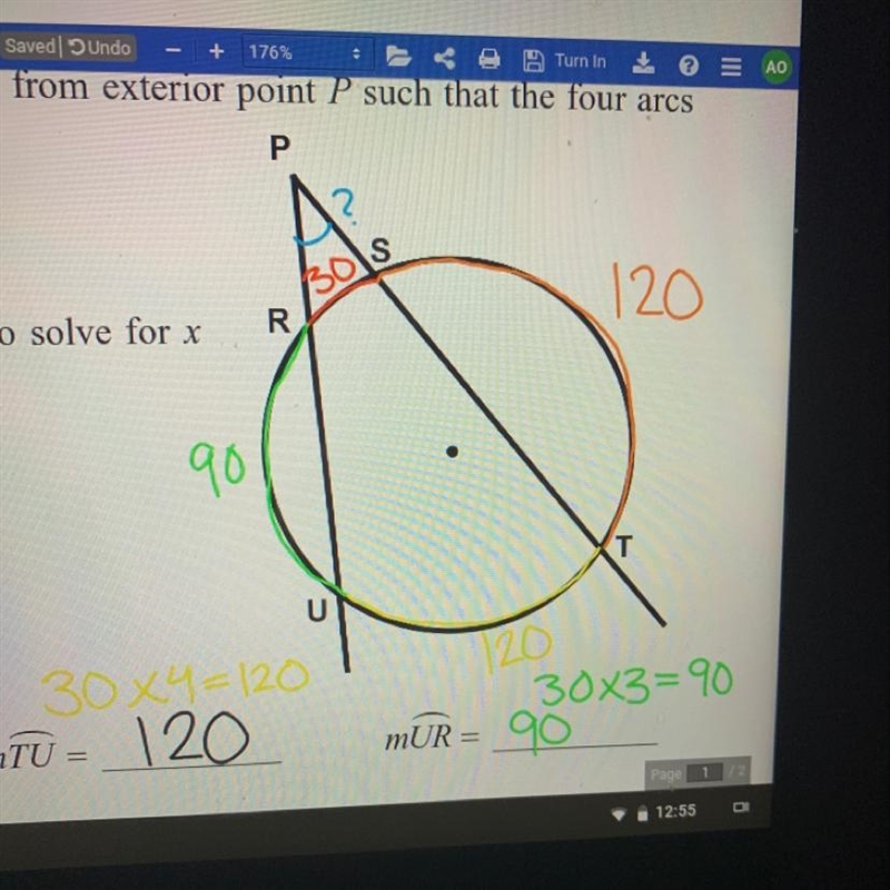 Find the measure of-example-1