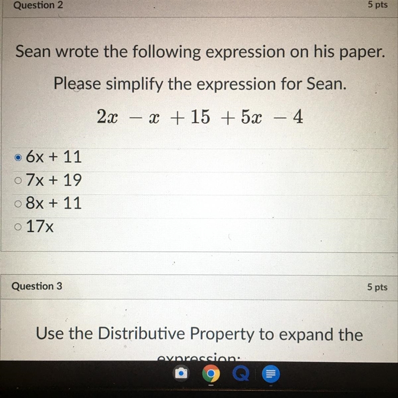 Please help please Sean wrote the following expression on his paper. Please simplify-example-1