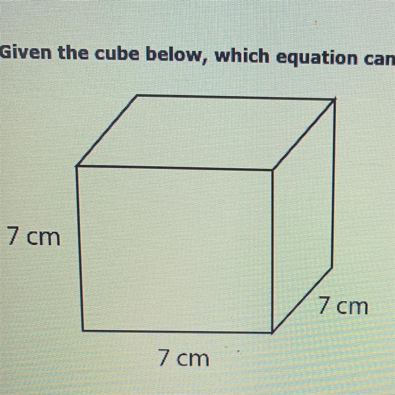 Given the cube below, which equation can be used to prove the volume of a pyramid-example-1