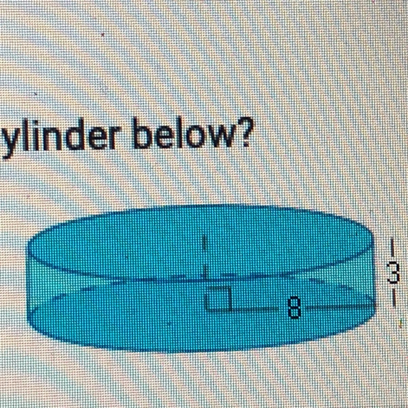 What is the volume of the cylinder below? A. 192 pi units 3 B. 576 pi units 3 C. 96 pi-example-1