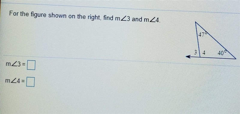 I need to find m<3 and m<4​-example-1