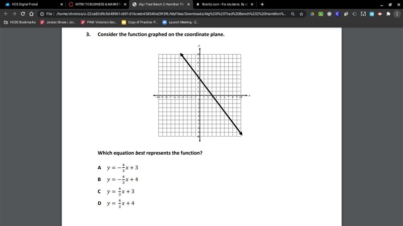 What equation represents the function?-example-1