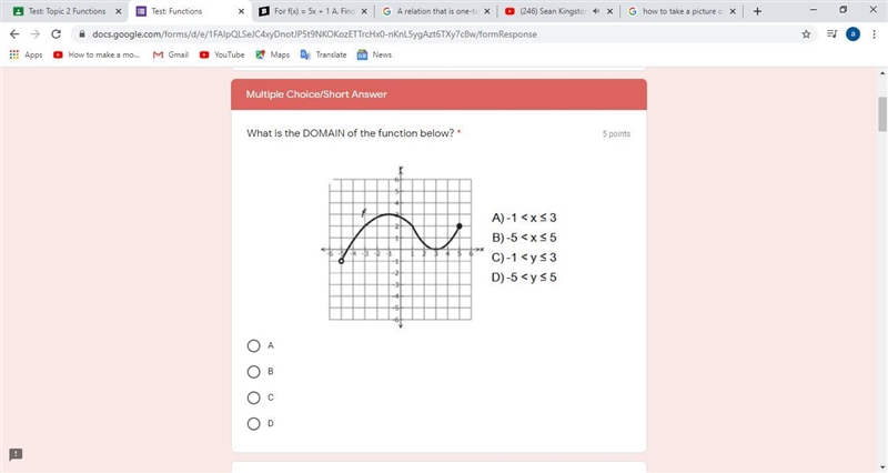 What is the DOMAIN of the function below? * help em-example-1