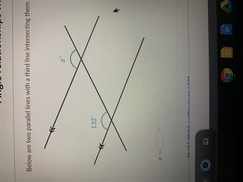 Angle relationships with parallel lines help please answer-example-1