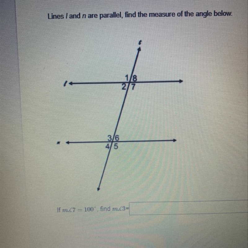 If m7 is 100 find m3-example-1