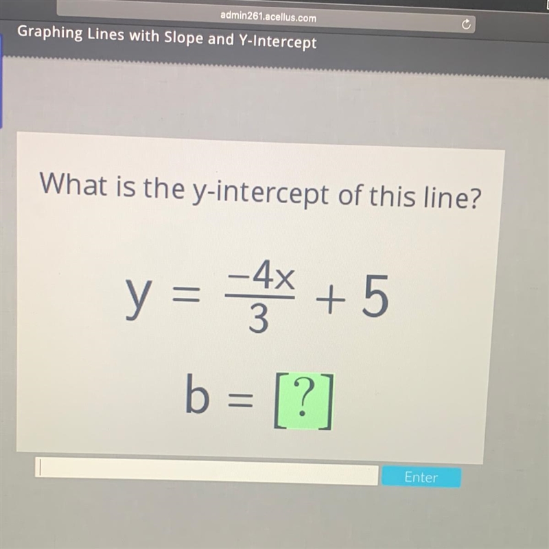 What is the y-intercept of this line?-example-1