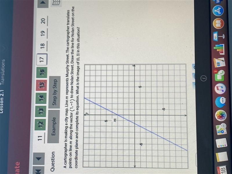 What is the answer of question 17 in lesson 2.1 translations-example-1